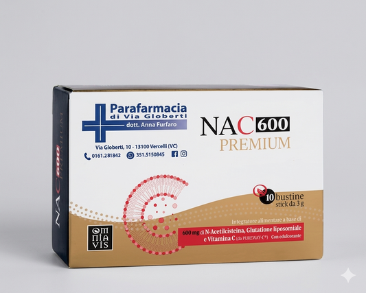 NAC600 Premium - N-Acetilcisteina 600mg - 10 Bustine