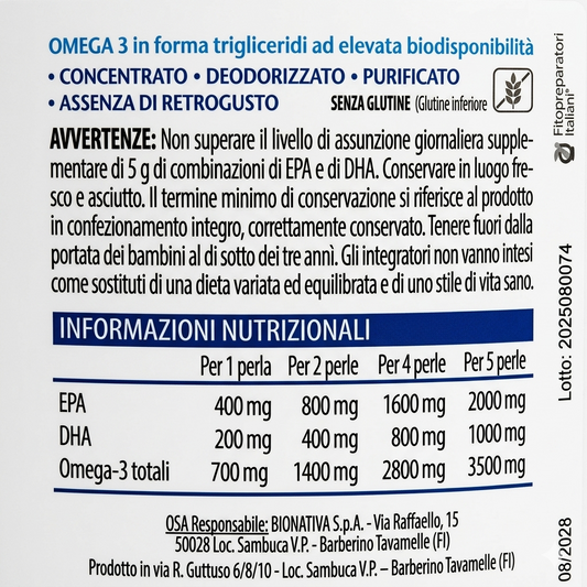 Omega 3 Active Plus - 120 Perle Softgel