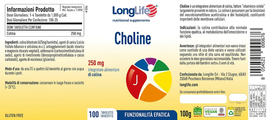 Colina - Integratore per Funzione Epatica e Metabolismo